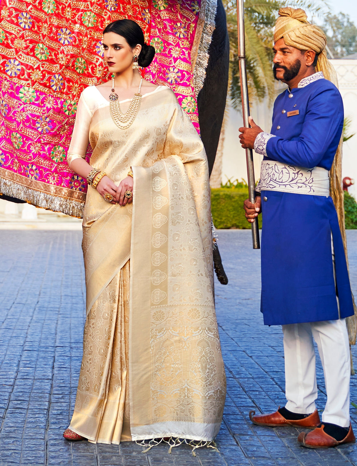 Royal Golden Woven Kanjivaram Saree
