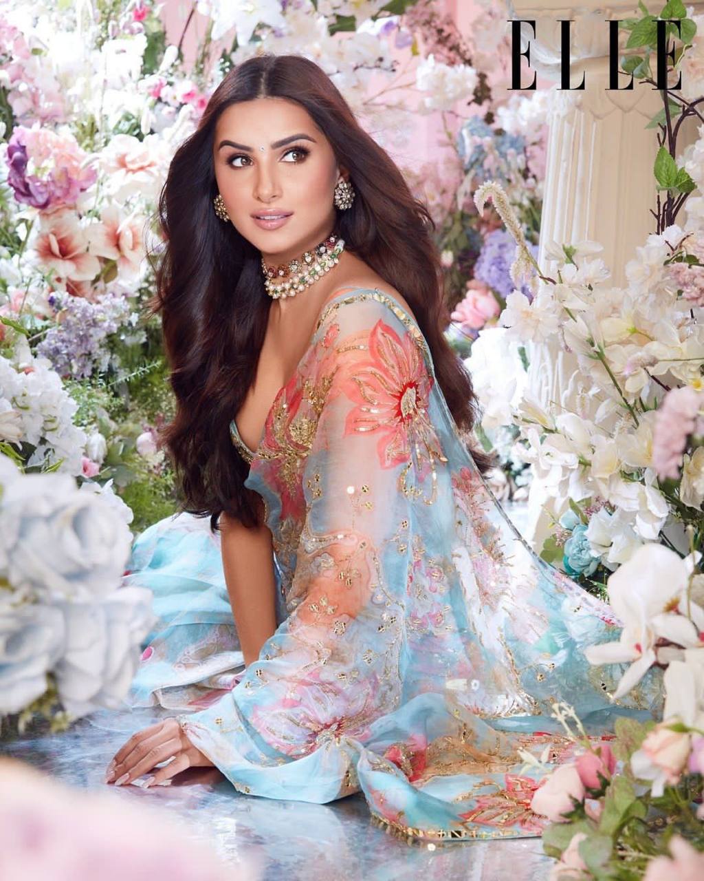 Pragya Inspired Digital Printed Party Wear Saree