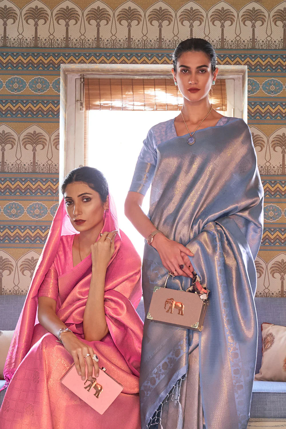 Punch Pink Kanjivaram Saree