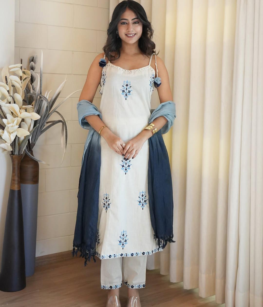 Sufiyana Safed Salwar Suit