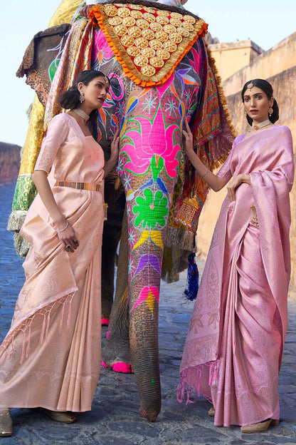 Lilac Purple Kanjivaram Saree