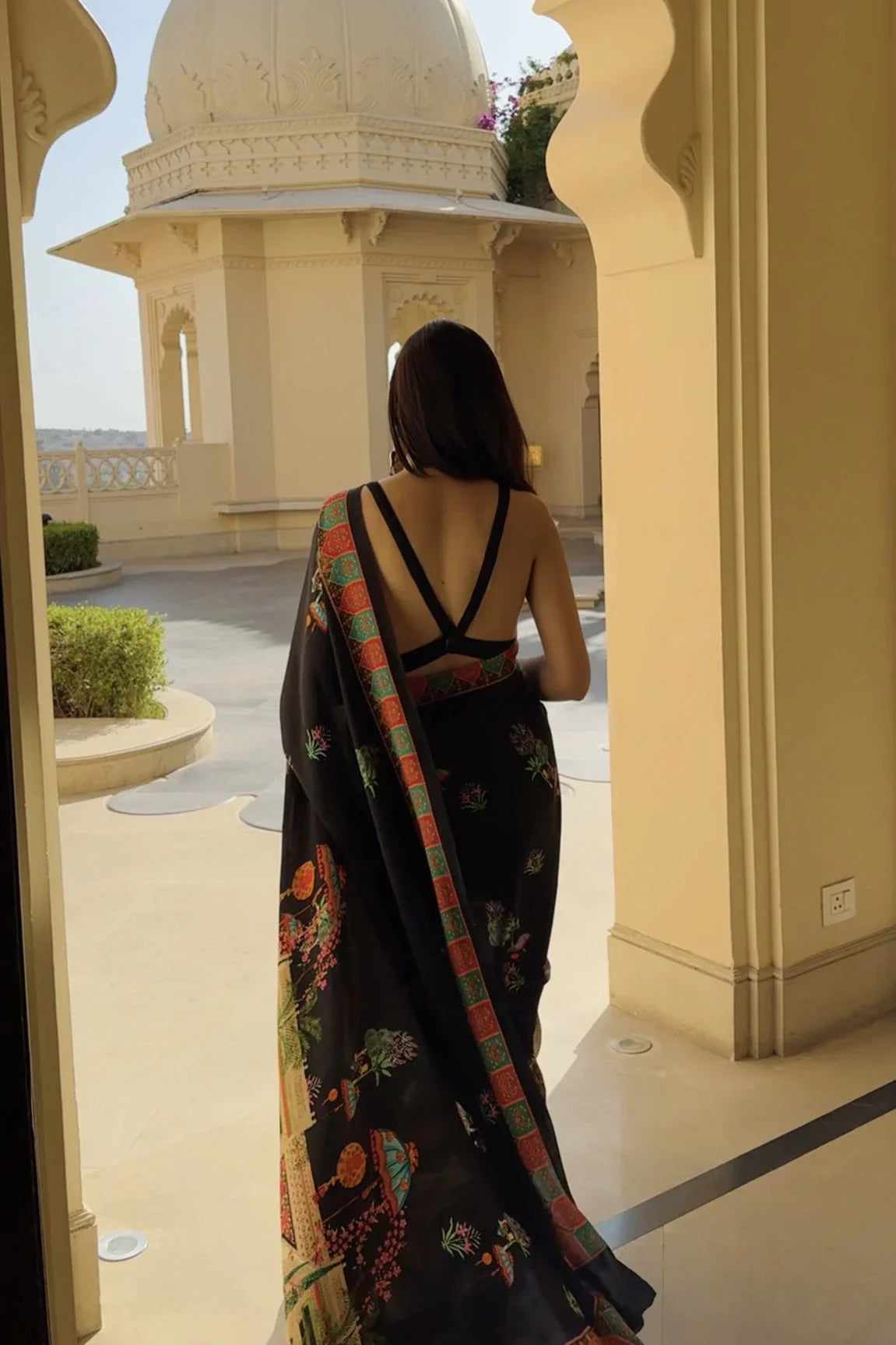 The Leela Satin Silk Saree